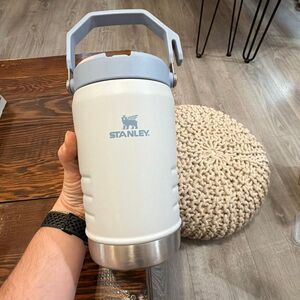 Stanley ICEFLOW Flip Straw Water Jug 40 oz White w/ Handle  Fog Color
